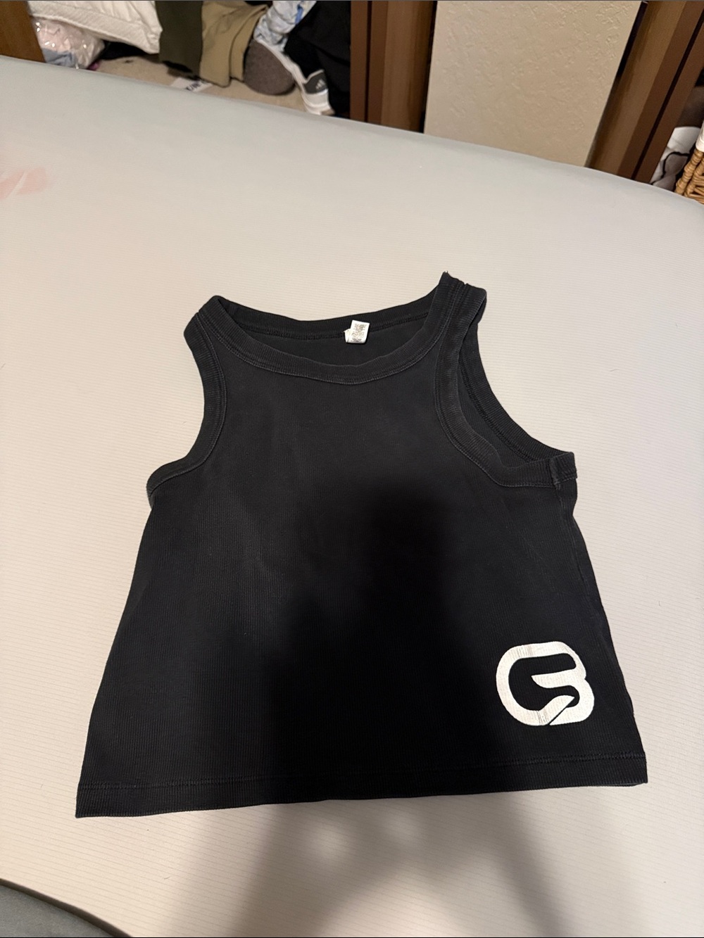 Cyclebar Black Tank Top with White Logo